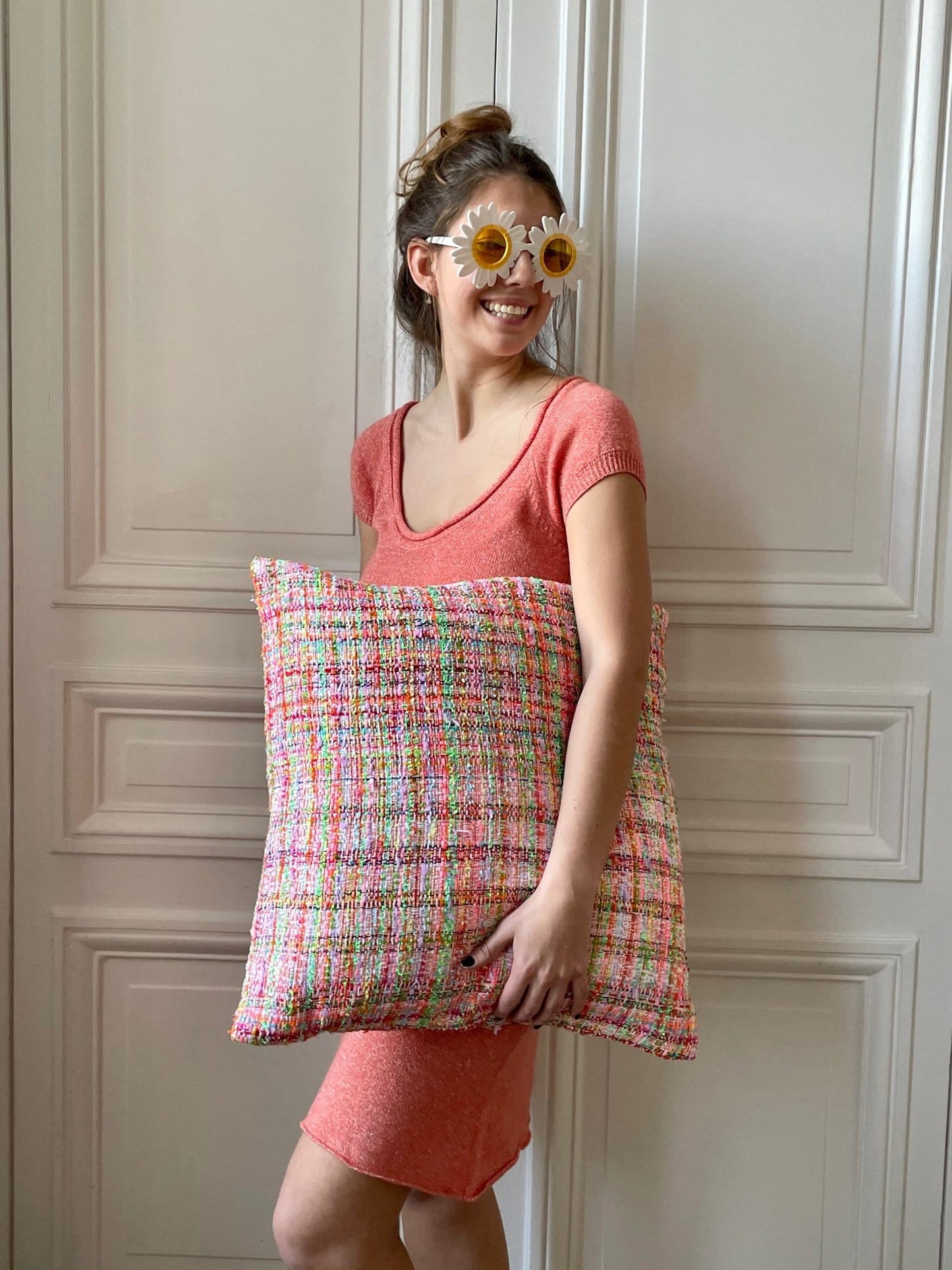 Robe 58% cachemire 42% lin