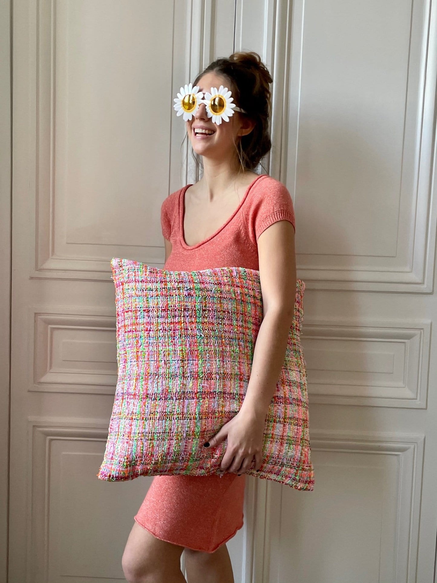 Robe 58% cachemire 42% lin