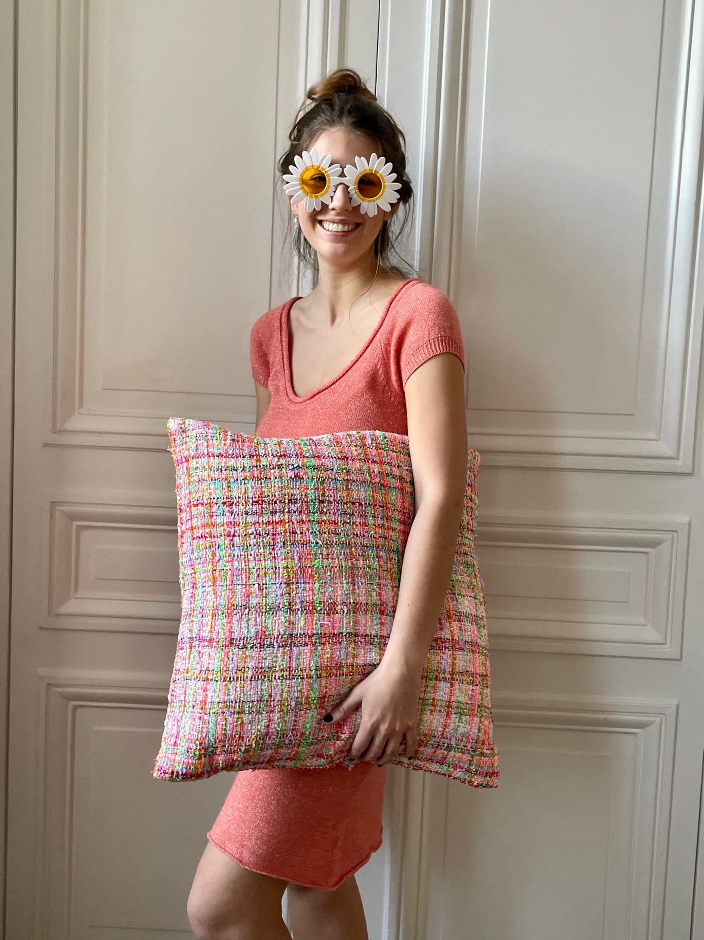 Robe 58% cachemire 42% lin