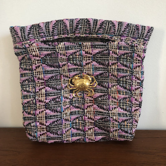 Pochette Agathe Evesome en tweed d'été - Agathe Evesome summer tweed clutch