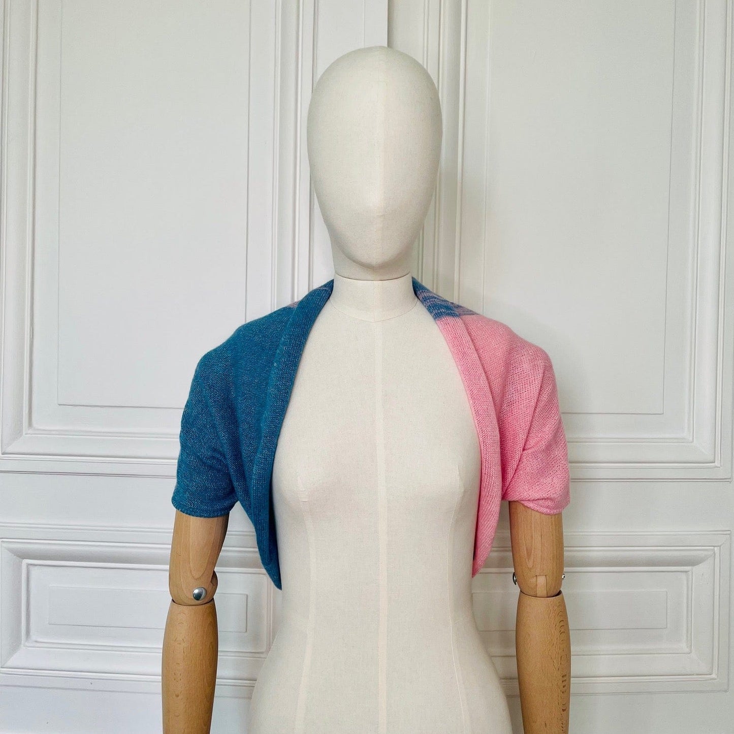 Pull bandeau 58% cachemire 42% lin