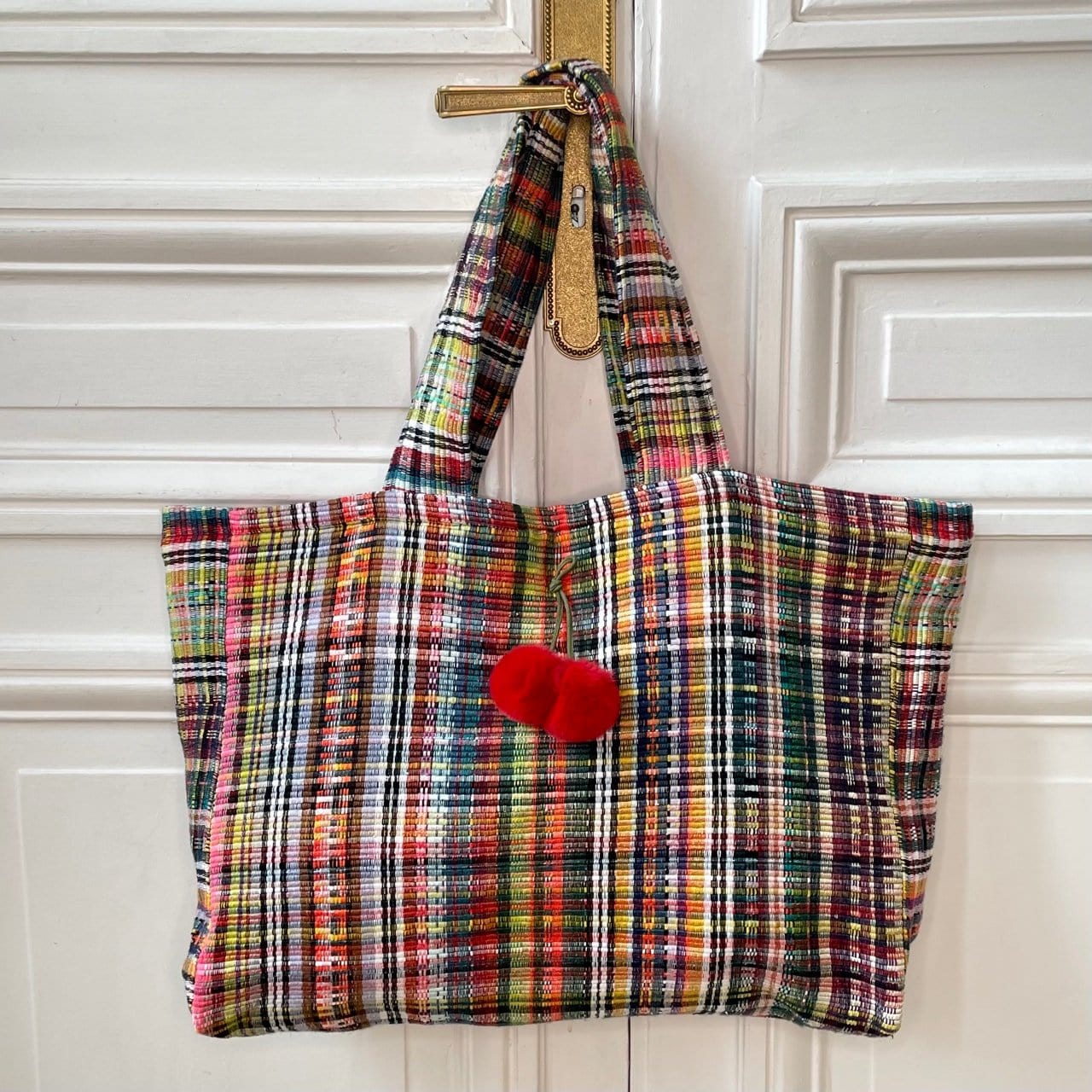 Sac Justine en tweed multicolore tissé et fabriqué en France