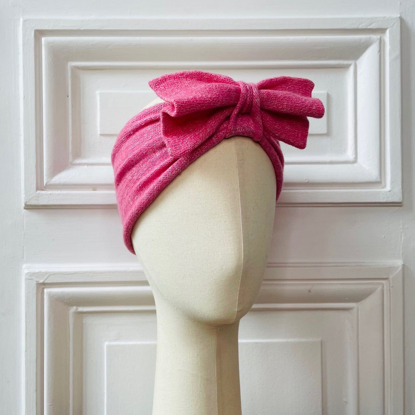 Headband avec double noeud 58% cachemire 42% lin