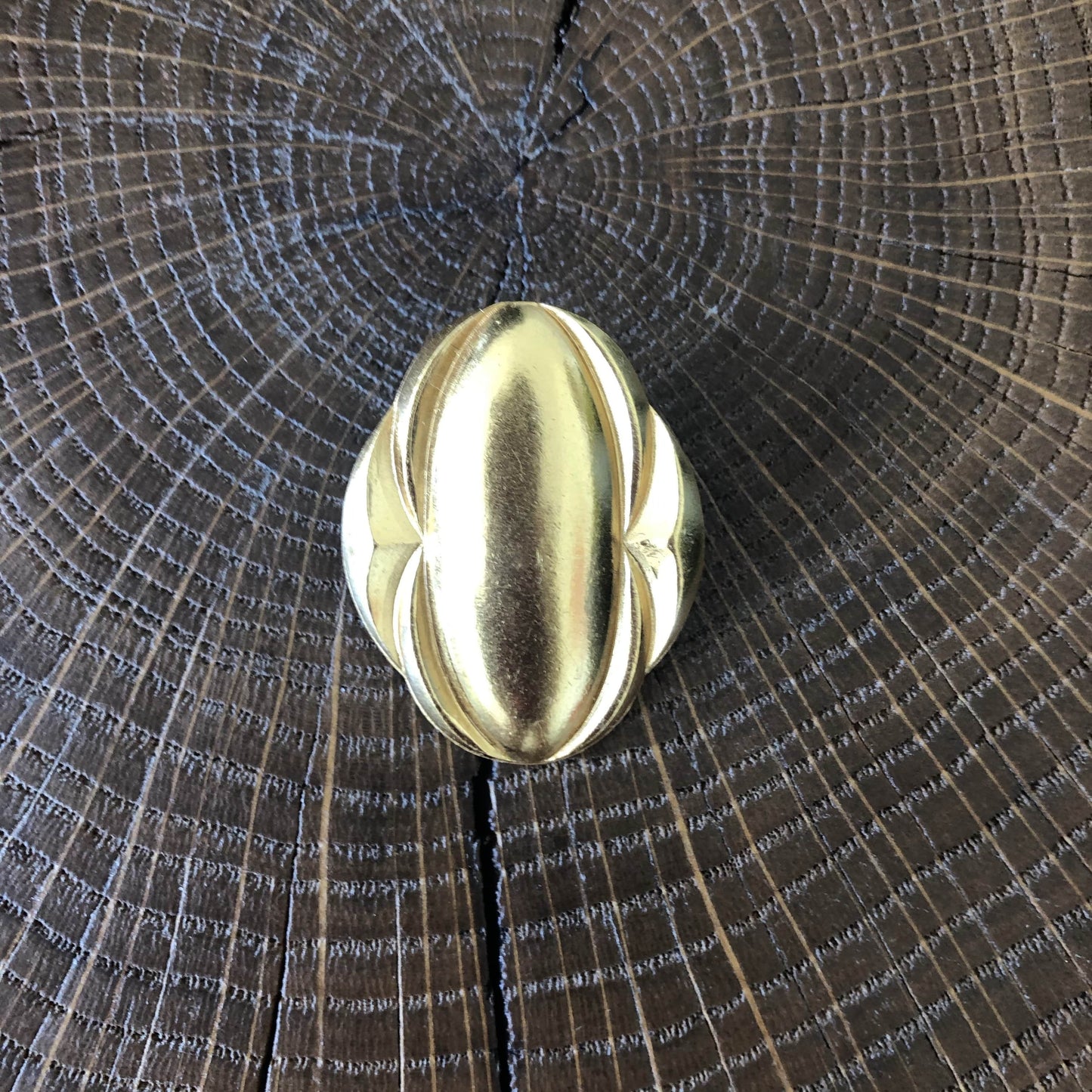 Broche Boucle ovale dorée