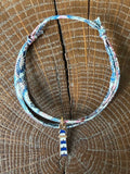 Bracelet Evesome x Le Petit Lien de Paris en Liberty de coton et acier inoxydable doré