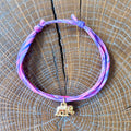 Bracelet Evesome x Le Petit Lien de Paris en Liberty de coton et acier inoxydable doré