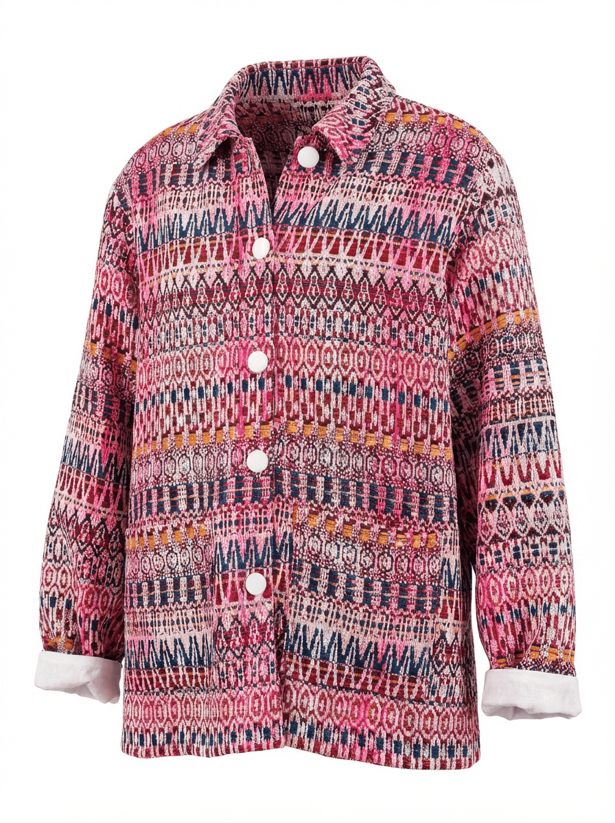 Veste de travail en tweed multicolore fabriqué en France