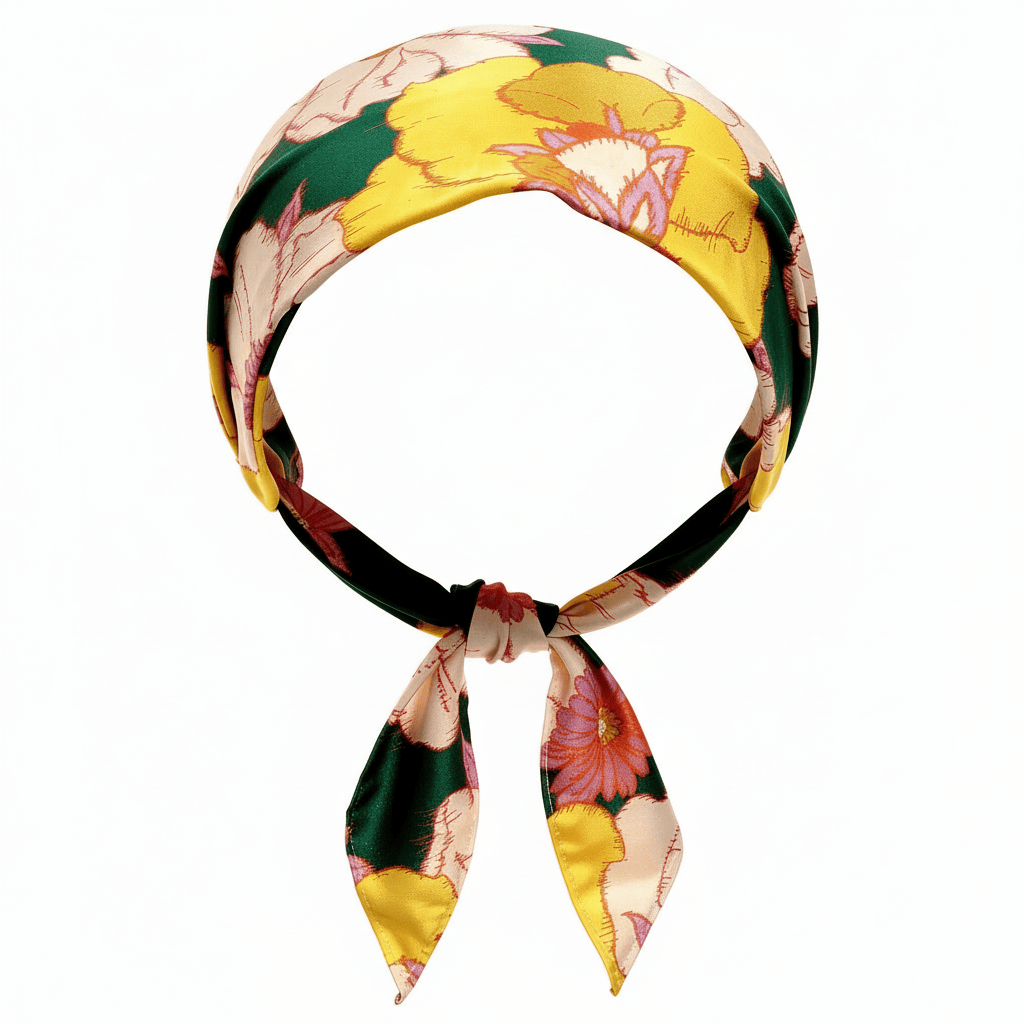 Bandeau à nouer en coton imprimé Liberty