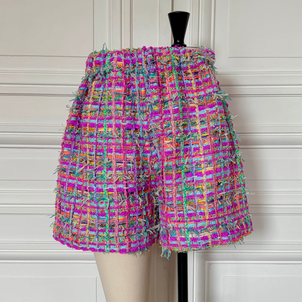 Short en tweed fabriqué en France