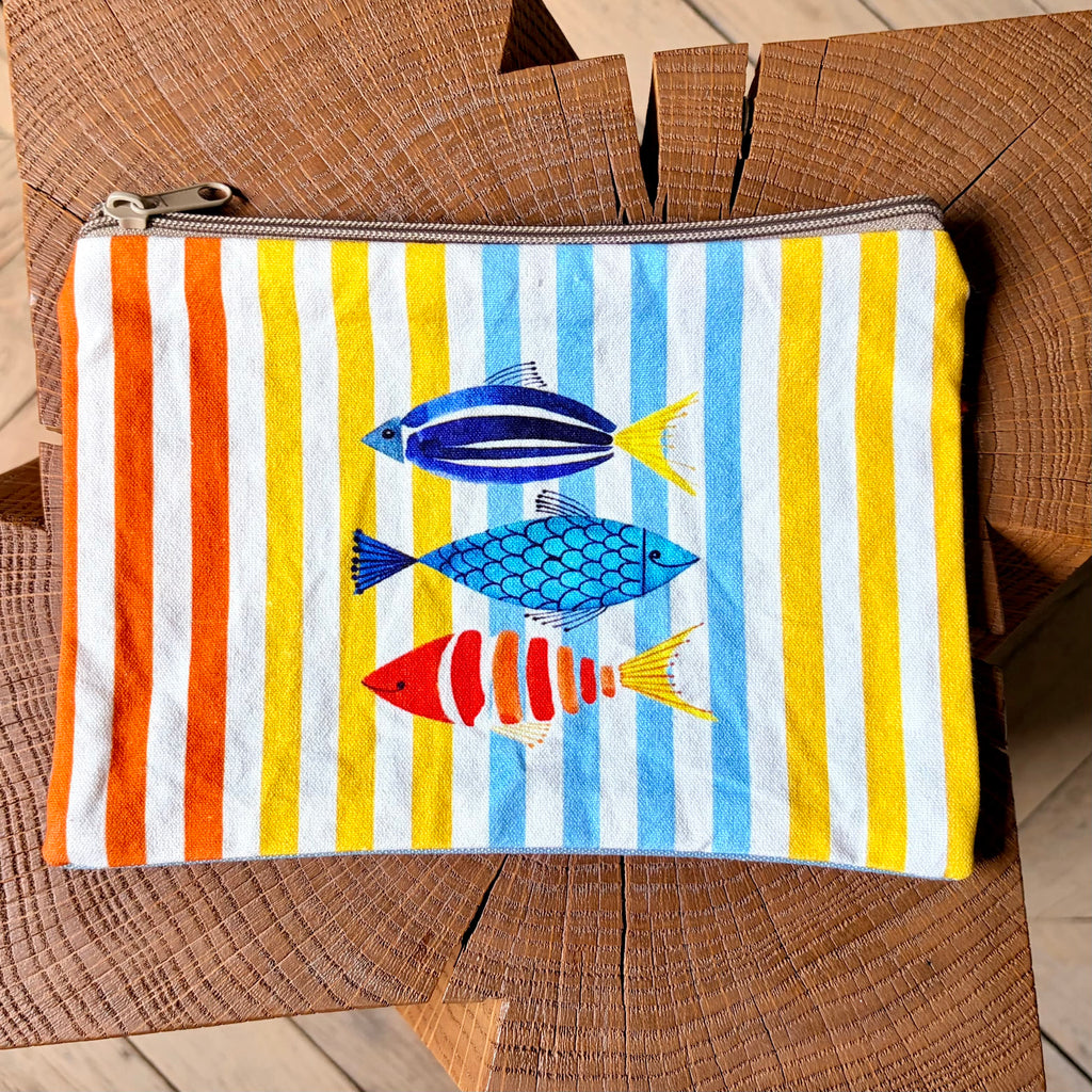 Grande pochette plate 3 thons 22x15 cm