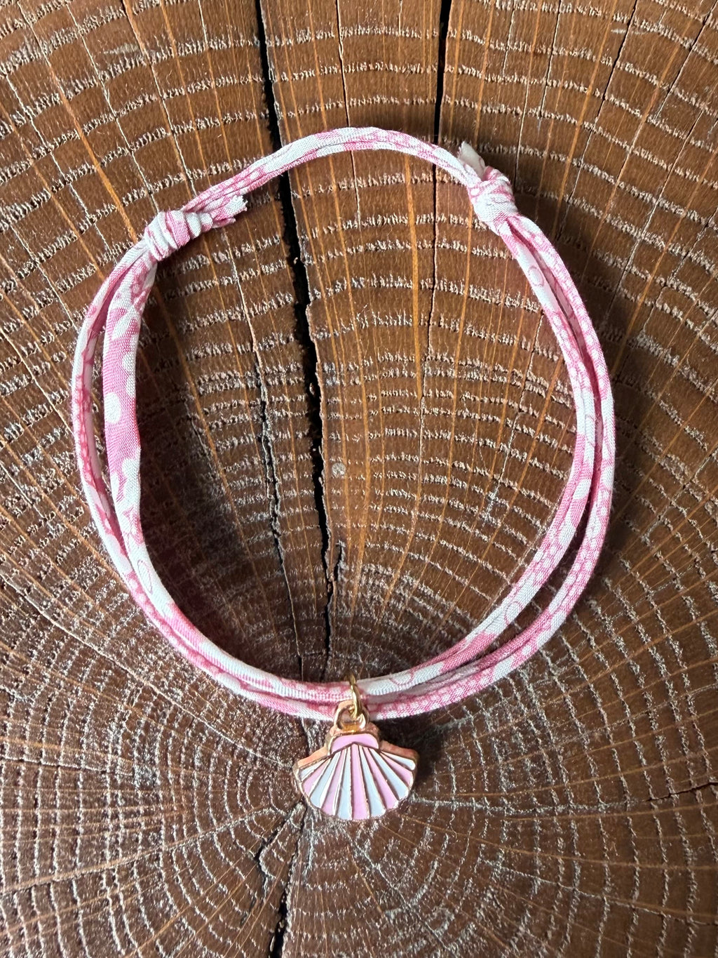 Bracelet Evesome x Le Petit Lien de Paris en Liberty de coton et acier inoxydable doré