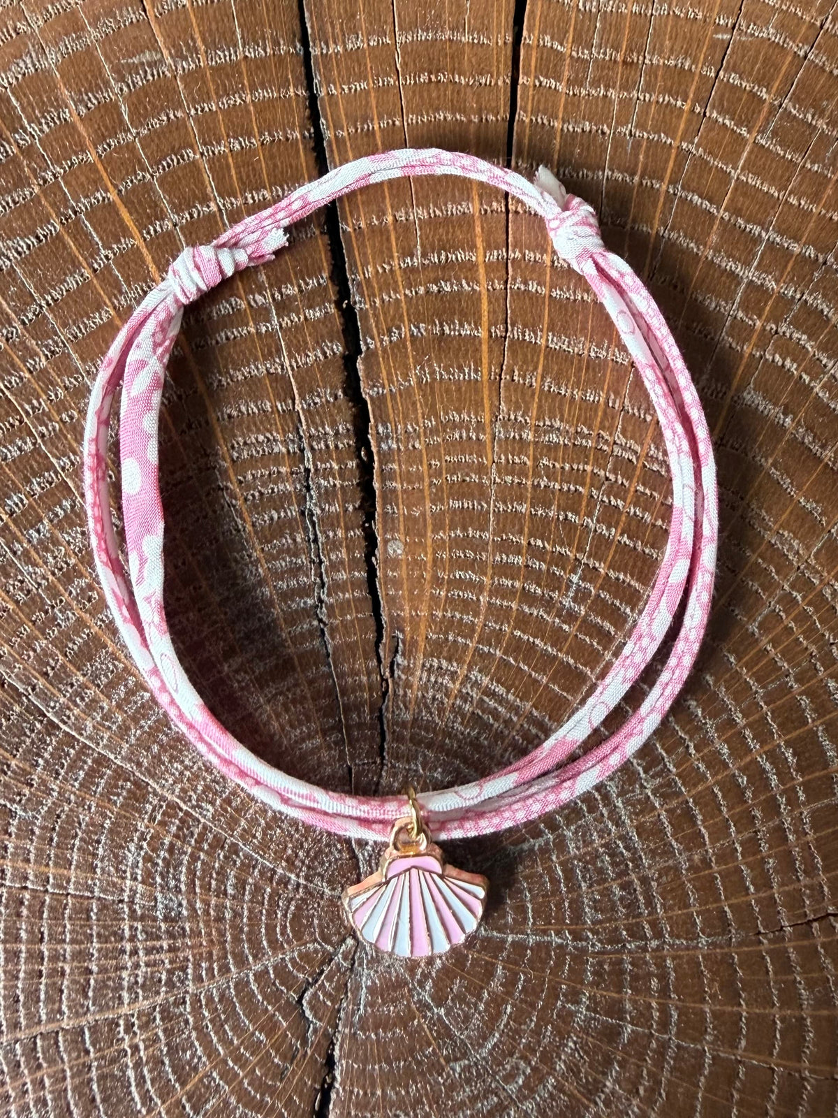 Bracelet Evesome x Le Petit Lien de Paris en Liberty de coton et acier inoxydable doré