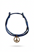 Bracelet Evesome x Le Petit Lien de Paris en Liberty de coton et acier inoxydable doré
