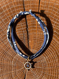 Bracelet Evesome x Le Petit Lien de Paris en Liberty de coton et acier inoxydable doré
