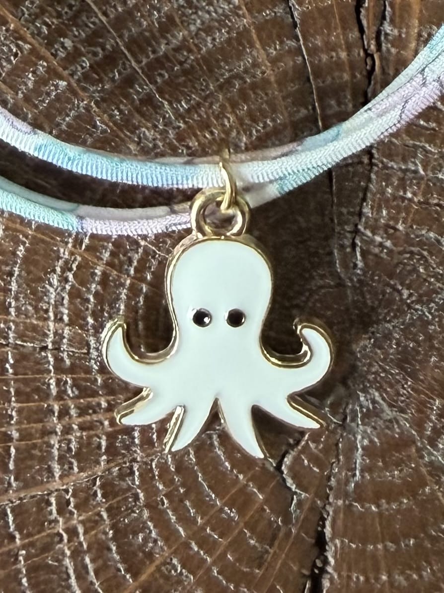 Bracelet Evesome x Le Petit Lien de Paris en Liberty de coton et acier inoxydable doré