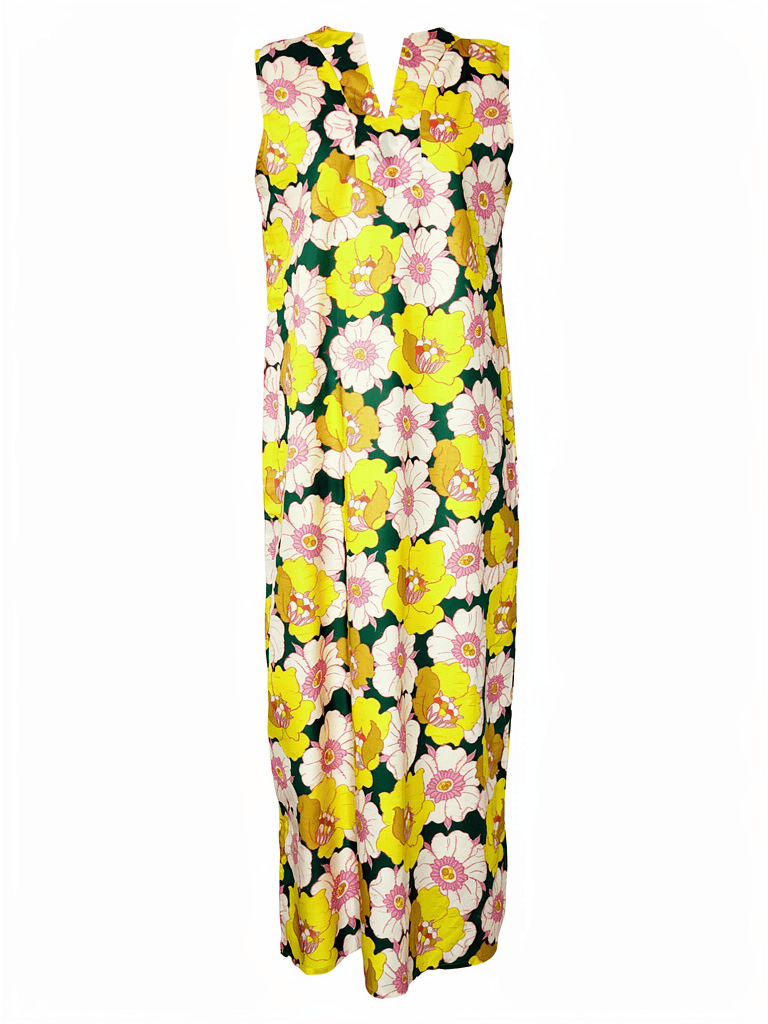 Robe longue sans manches fabriquée en France