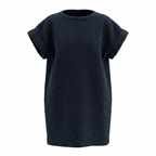 Robe en tweed carbone tissé et fabriquée en France