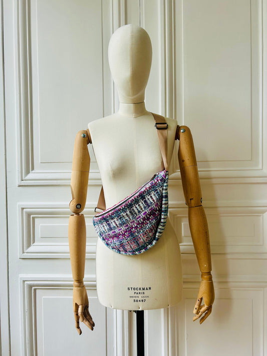 Sac banane Garance en tweed