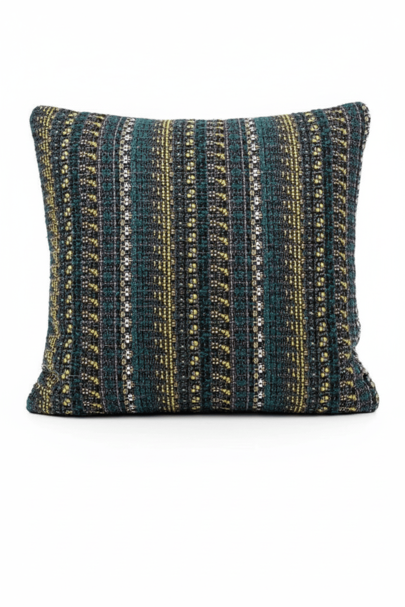 Coussin 50x50cm en tweed tissé et fabriqué en France