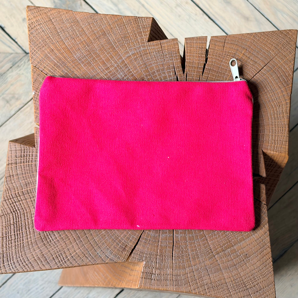 Grande pochette plate 2 piments 22x15 cm