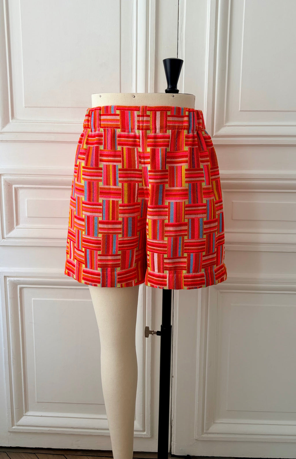 Short en tweed fabriqué en France