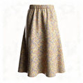En commande spéciale sur mesure Jupe longue en Liberty de coton à taille élastiquée fabriquée en France (Copie)