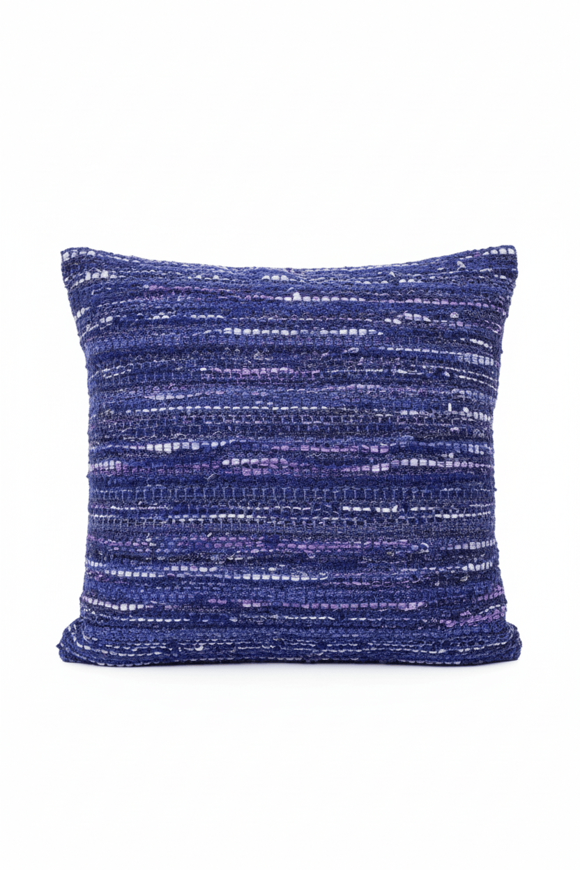 Coussin 50x50cm en tweed tissé et fabriqué en France