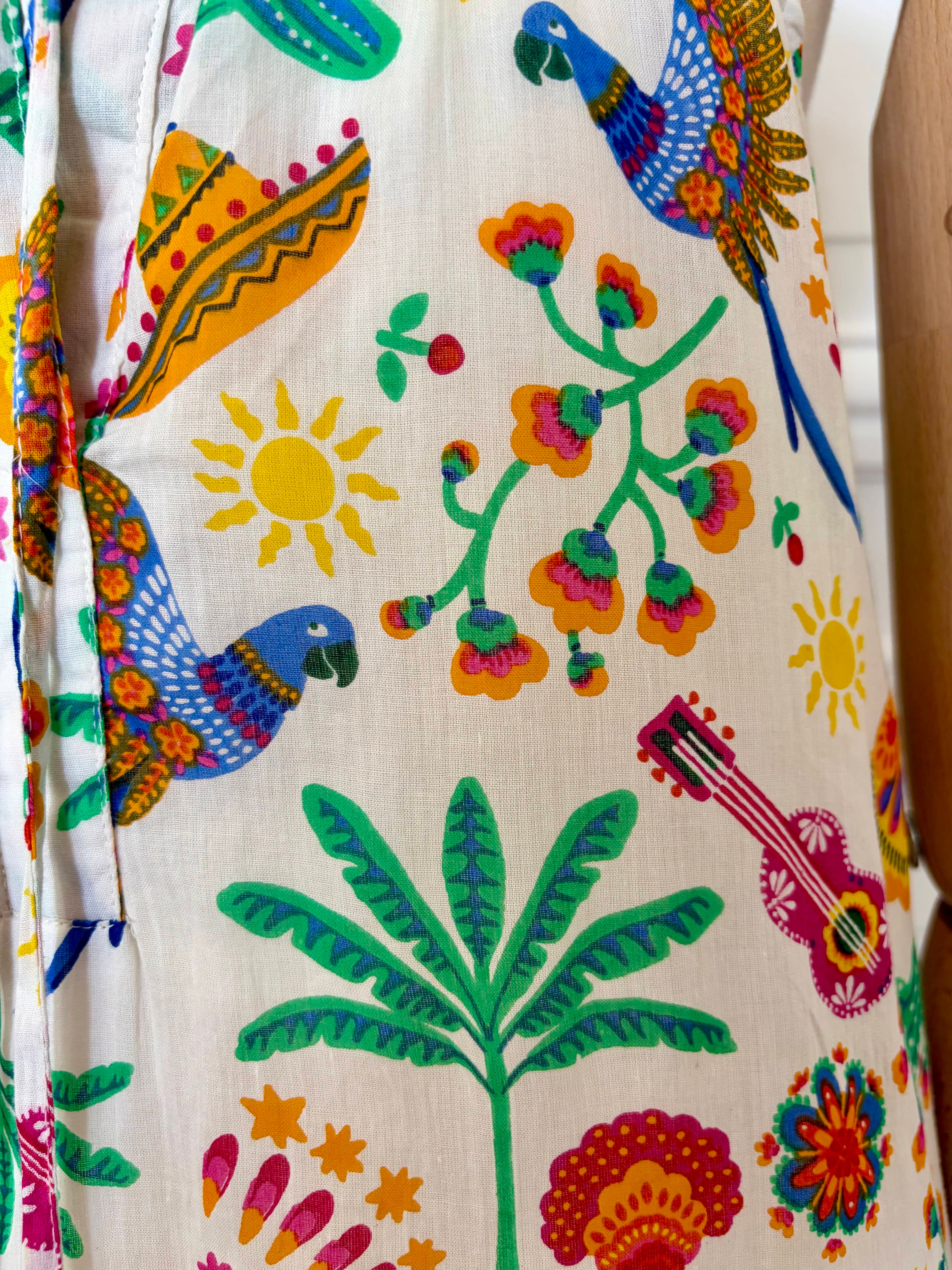 Robe longue imprimé mexicain