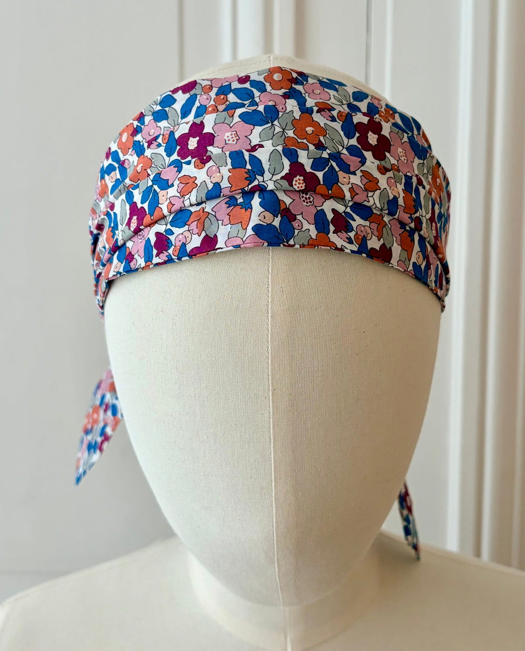 Bandeau à nouer en coton imprimé Liberty
