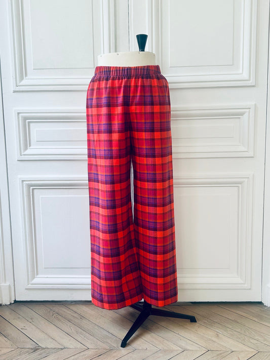 Pantalon en tartan ultra doux fabriqué en France