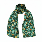 Foulard écharpe 118 x 13,5 cm en Liberty de coton doublé