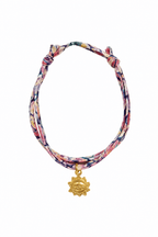 Bracelet Evesome x Le Petit Lien de Paris en Liberty de coton et acier inoxydable doré