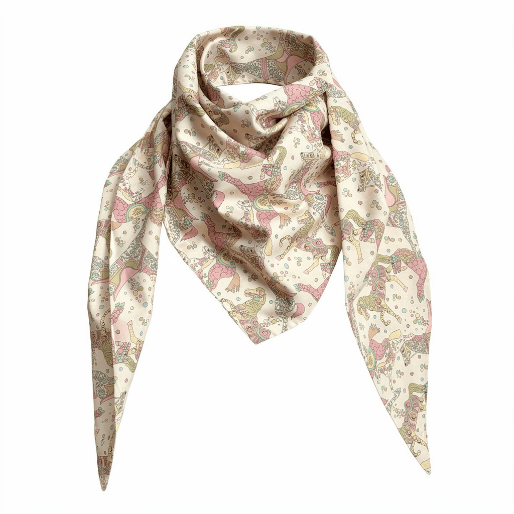 Triangle en 140 cm de longueur et 47 cm de hauteur en Liberty de coton doublé