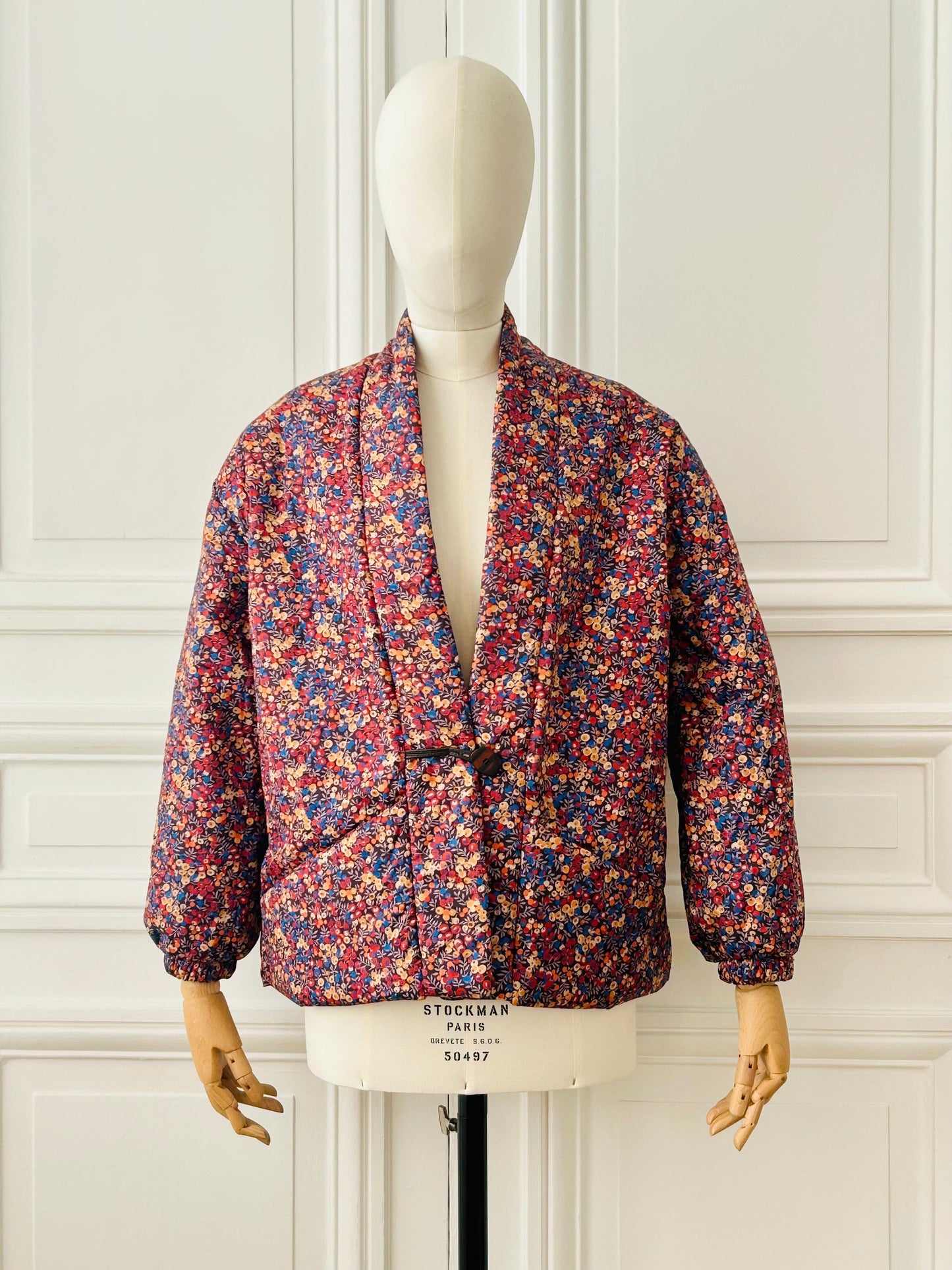 Veste en Liberty multicolore fabriquée en France