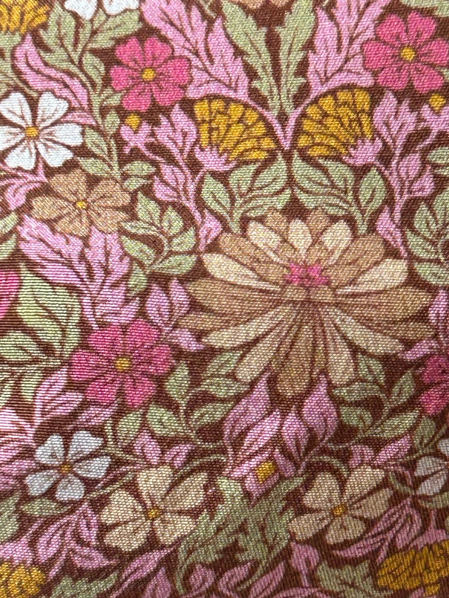 Snood double tour en Liberty de soie fleuri