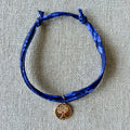 Bracelet Evesome x Le Petit Lien de Paris en Liberty de coton et acier inoxydable doré