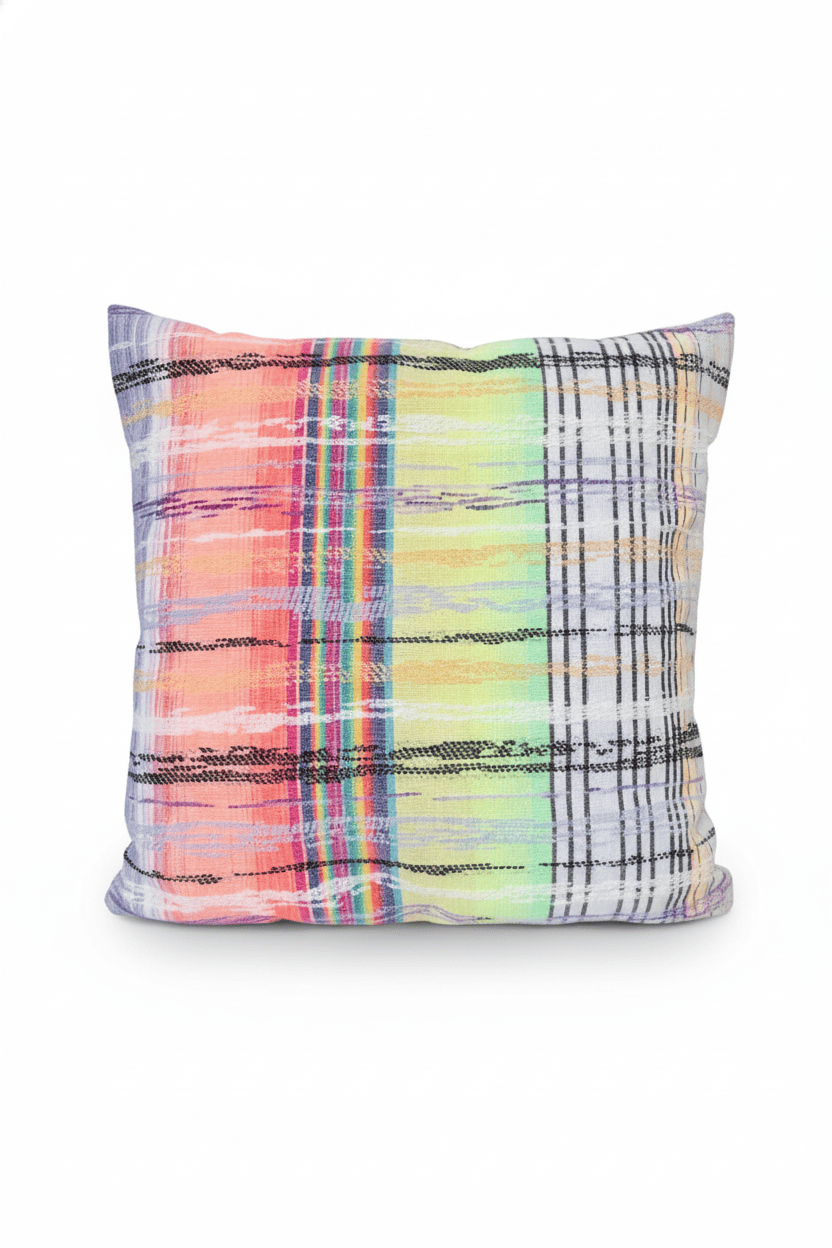 Coussin 50x50cm en tweed tissé et fabriqué en France