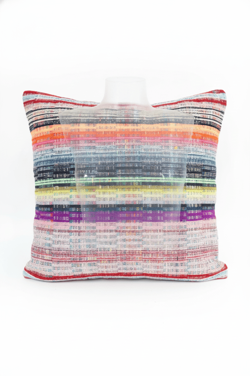 Coussin 50X50 cm en tweed tissé et fabriqué en France