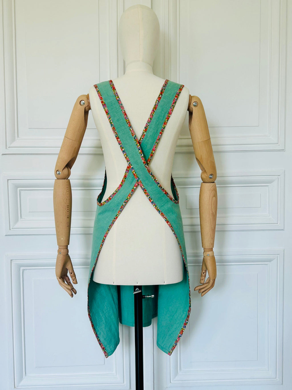 Tablier en coton et Liberty fabriqué en France