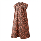 Robe longue avec mini manches fabriquée en France