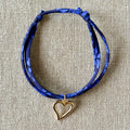 Bracelet Evesome x Le Petit Lien de Paris en Liberty de coton et acier inoxydable doré
