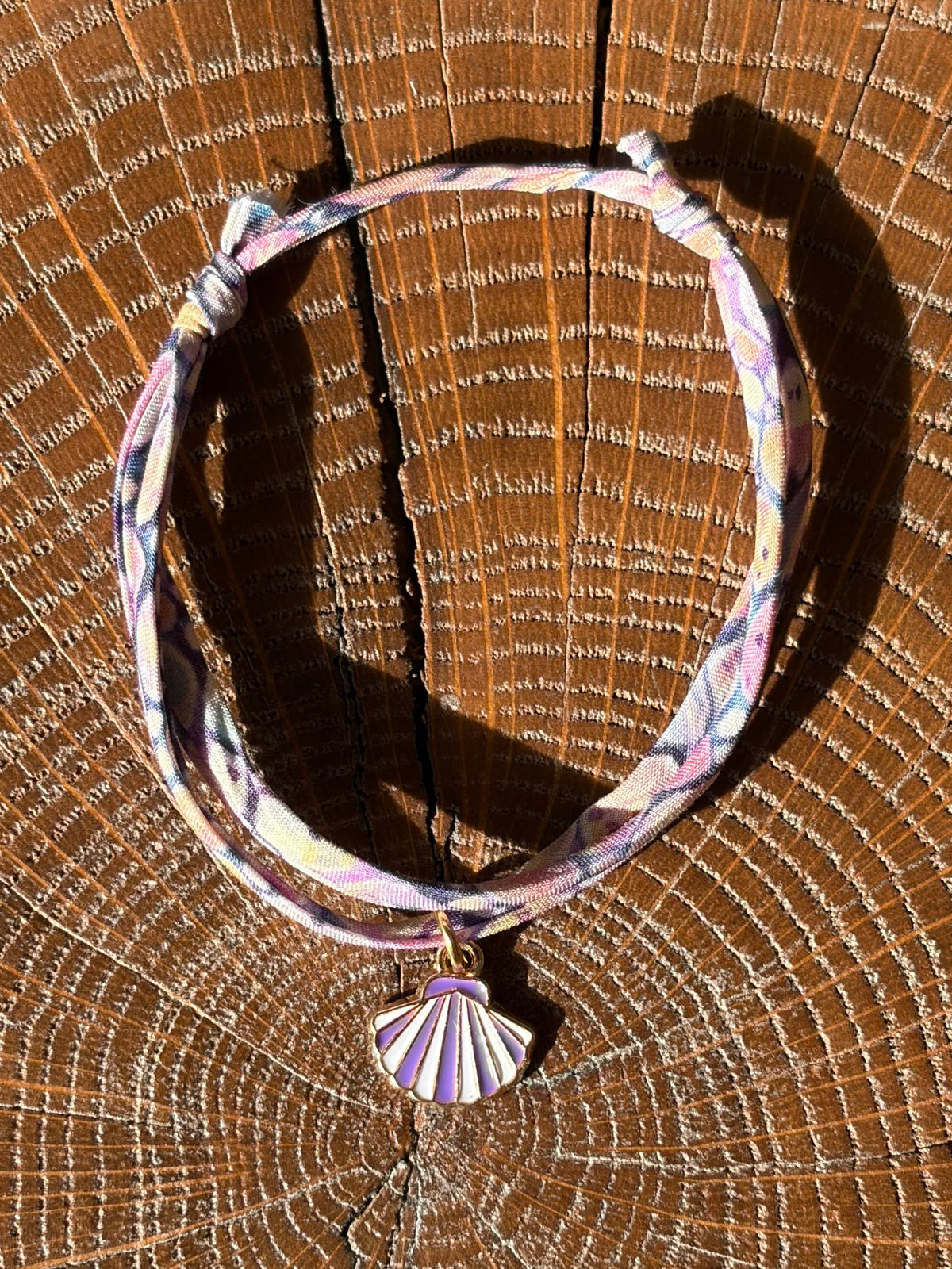Bracelet Evesome x Le Petit Lien de Paris en Liberty de coton et acier inoxydable doré