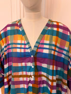 Robe ample en coton rayé