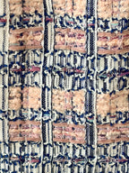 Mini jupe en tweed rose et bleu  fabriqué en France