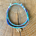 Bracelet Evesome x Le Petit Lien de Paris en Liberty de coton et acier inoxydable doré