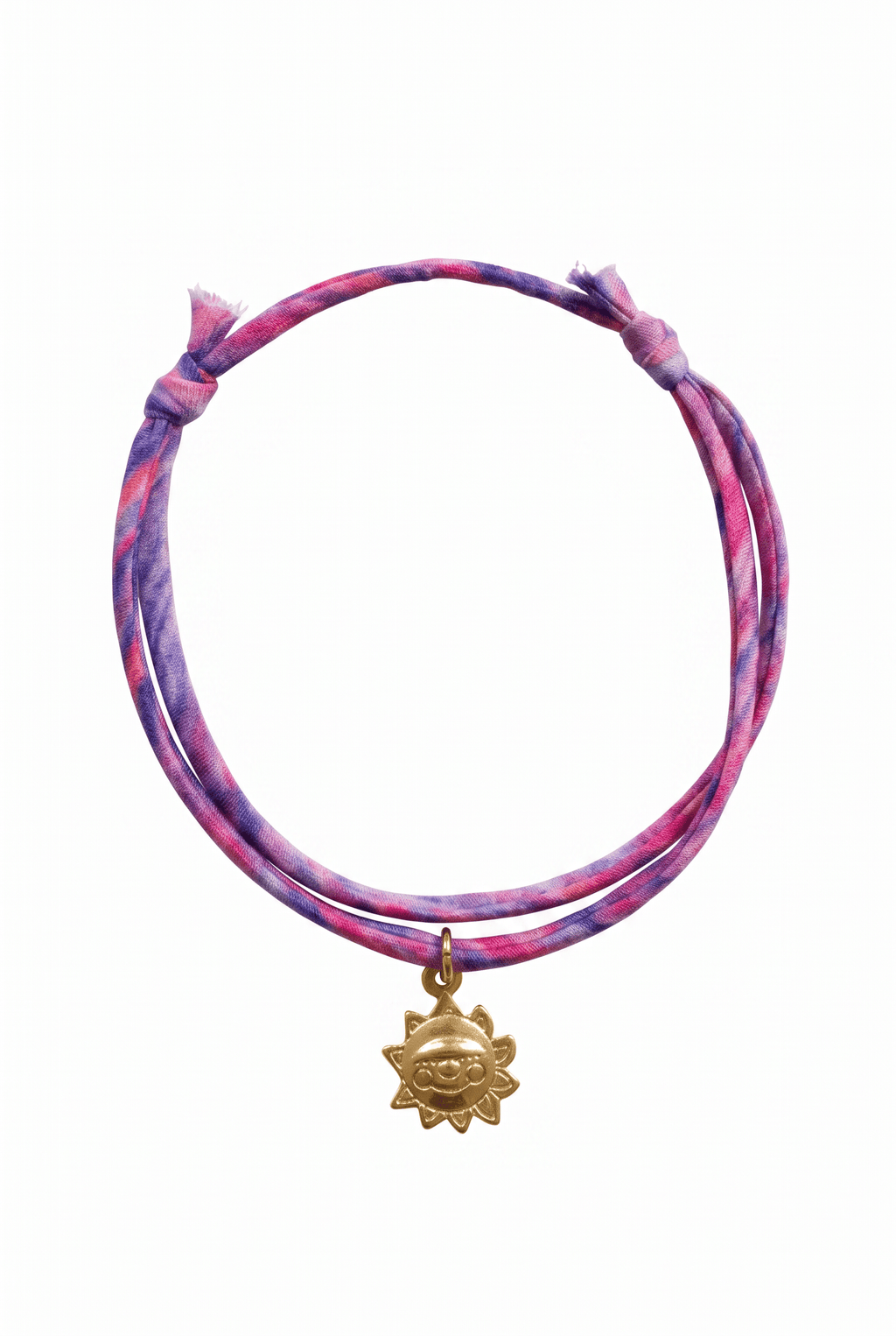 Bracelet Evesome x Le Petit Lien de Paris en Liberty de coton et acier inoxydable doré