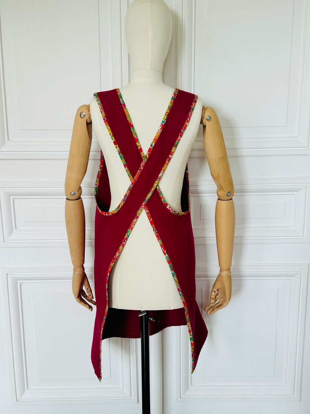 Tablier en coton et Liberty fabriqué en France