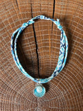 Bracelet Evesome x Le Petit Lien de Paris en Liberty de coton et acier inoxydable doré