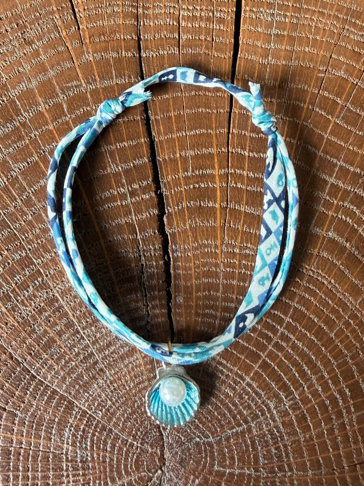 Bracelet Evesome x Le Petit Lien de Paris en Liberty de coton et acier inoxydable doré