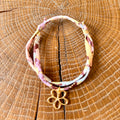 Bracelet Evesome x Le Petit Lien de Paris en Liberty de coton et acier inoxydable doré